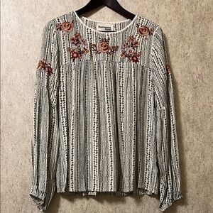 Savanna Jane Long Sleeve Embellished Blouse